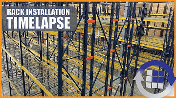 Double Deep Selective Pallet Racking Installation - Timelapse | LOGIC MH