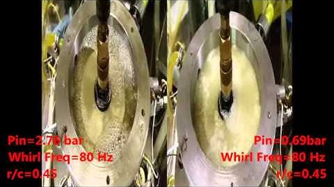 Sealed Ends Squeeze Film Damper: Two different lubricant supply pressure