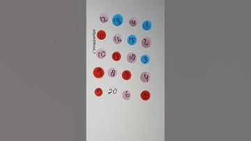 Drawing A Starlight Line Path With number 1 And 20 #line #art #maths #shorts