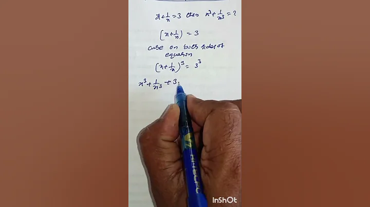 If (x + {1}/{x} = 3),then find the value of (x^3 + {1}/{x^3}). #mathhacks #maths #mathstricks #ssc