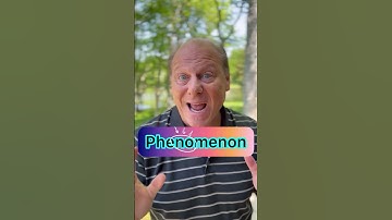 How do you say Phenomenon?