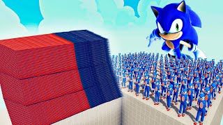 200x SONIC + 1x GIANT vs EVERY GOD  Totally Accurate Battle Simulator TABS