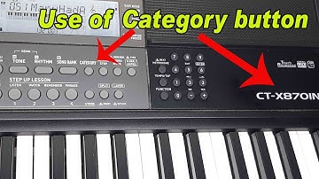 use of Category button in Casio CTX 870 IN
