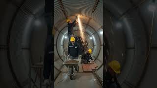 Secret Underground House Construction Using Steel Tunnel 😲 Full Build Timelapse #shorts