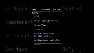 JavaScript Regex Explained in 60 Seconds 🔥 | Beginner Friendly#javascript#regex#regularexpression