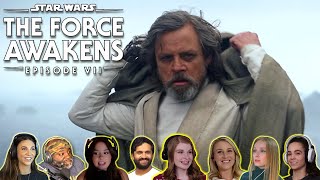 Reactors Reacting to REY FINDING LUKE SKYWALKER | Star Wars: The Force Awakens (2015)