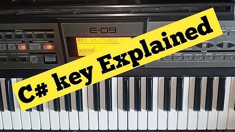 Grown and beginners C# / D Flat key fully explained || How to play itende style keyboard