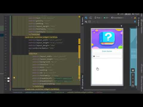 Android Online Quiz App - Part 1 | Login Page Design | Android App