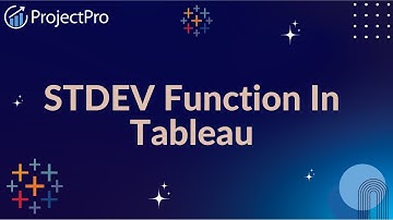 How does the STDEV function work in tableau?