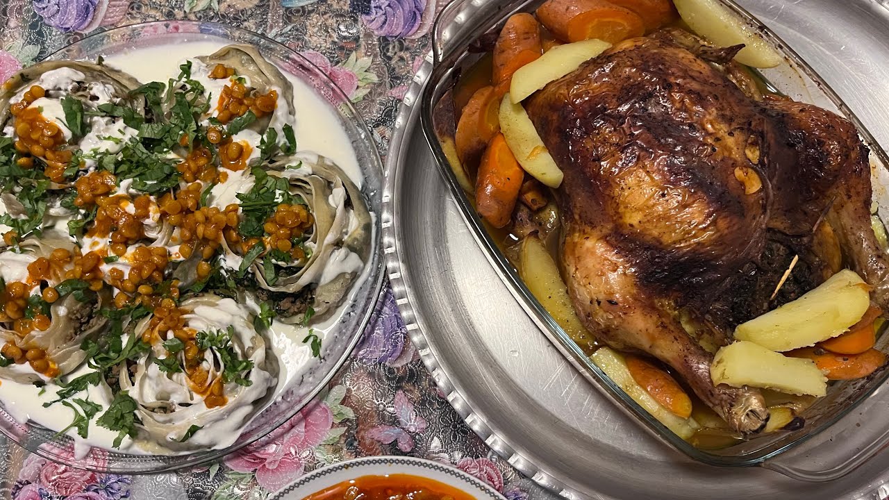 طرز تهیه آی خانم و مرغ شکم پر ، 🙈اتفاق خنده دار حین اماده کردن مرغ افتاد، از دست ندید😅