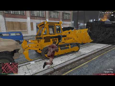 GTA 5 - Gang Warehouse Assault + Bulldozer Rampage + Six Star Escape
