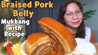 BRAISED PORK BELLY that melts in the mouth | Mukbang Philippines | Chef Obang