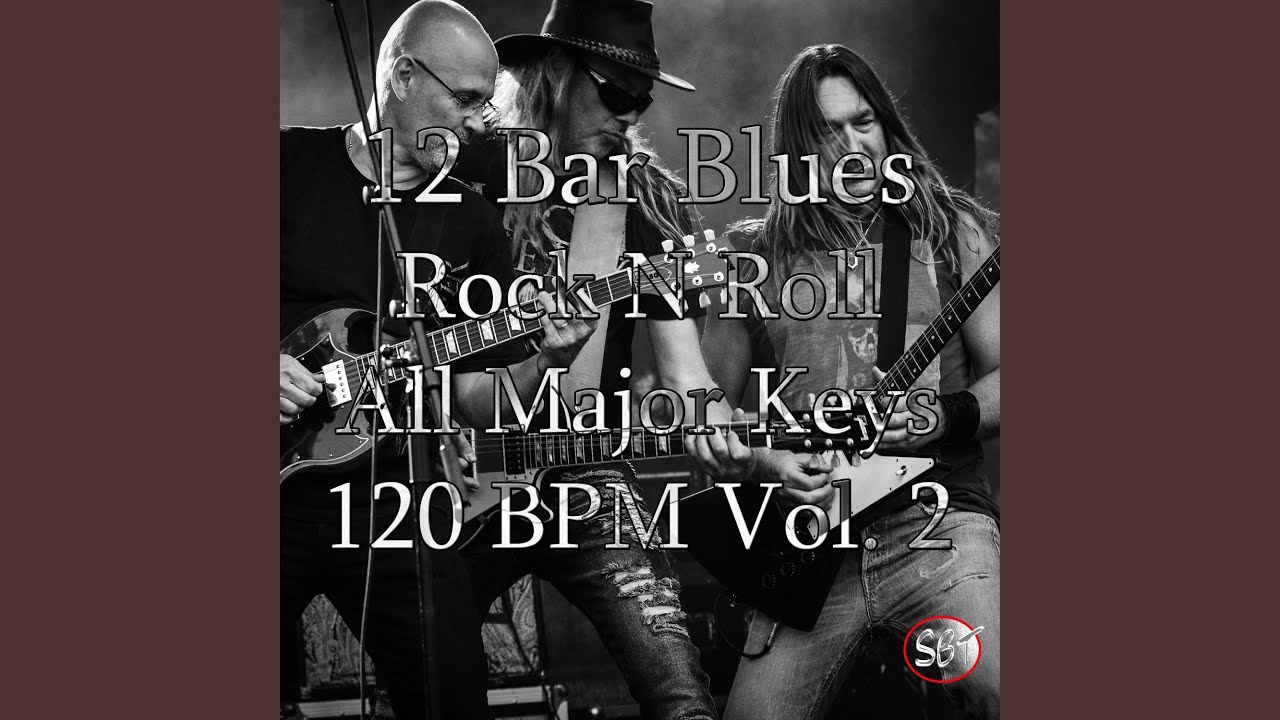 12 Bar Blues (Rock N Roll Style) Backing Track in B Major 120 BPM, Vol ...
