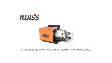 IWISS AM-10 Pneumatic Crimper Plier Machine Tools for Terminals Ferrules Crimping up to 16mm2