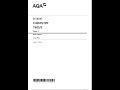 AQA A LEVEL CHEMISTRY MARK SCHEME PAPER 3 2024 (7405/3)
