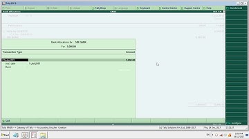 CHEQUE BOUNCE ENTRY IN TALLY