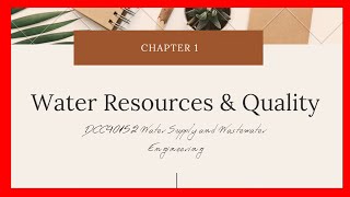 Water Resources & Quality | Water Supply & Wastewater Engineering DCC40152 screenshot 4