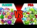 Team PEA vs FLOWER - Who Will Win? - PvZ 2 Plants vs Plant