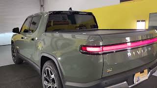 2022 Rivian R1T Electric Pickup Truck Windows Tinted with Xpel Prime XR Black Ceramic Window Film