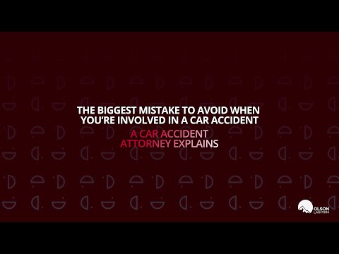 The Biggest Mistake to AVOID When You’re Involved in A Car Accident | A Car Accident Lawyer Explains