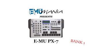 E-MU PX-7 / PROTEAN DRUMS ROM - BANK 1 PRESET DEMO