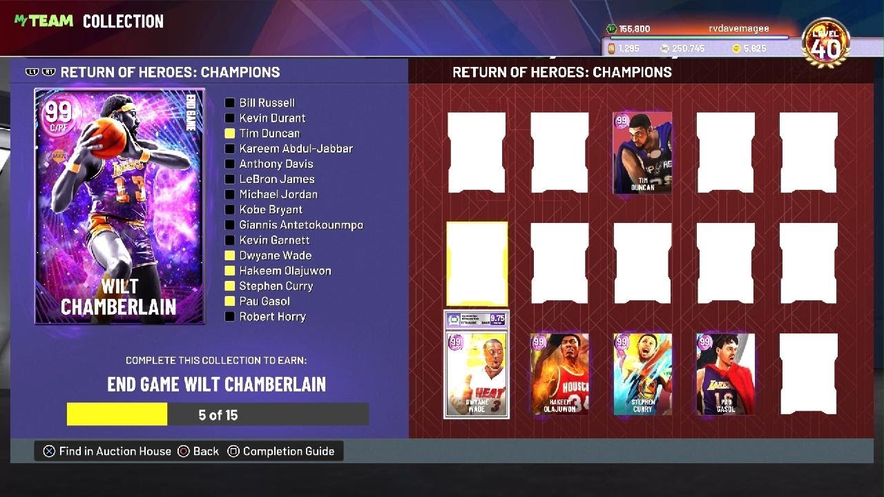 NBA 2K22 MyTeam End Game Wilt Is Here - YouTube