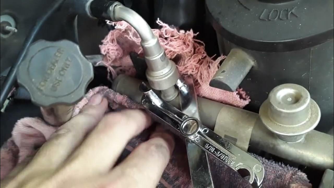 disconnect fuel line 5.7 Hemi YouTube