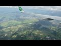 4K - Eindhoven Airport 🇳🇱 Beautiful Approach and Hard Landing, Transavia Boeing 737-800