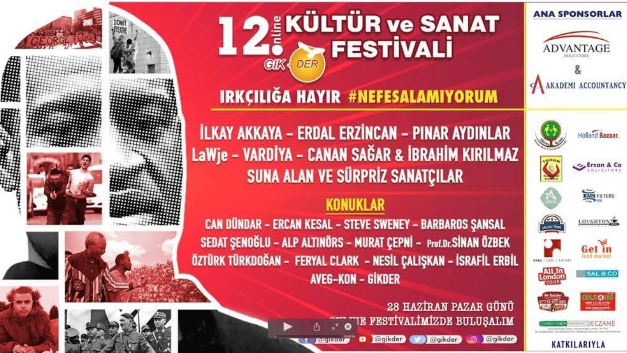 Irkçılığa Hayır #Nefesalamıyorum  12. GİK-DER Kültür ve Sanat Festivali