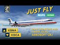 VATSIM MSFS Flight - CRJ-700 - Nashville (KBNA) to Washington (KDCA) - Rainy Day and a River Visual