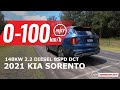 2021 Kia Sorento diesel 0-100km/h & engine sound