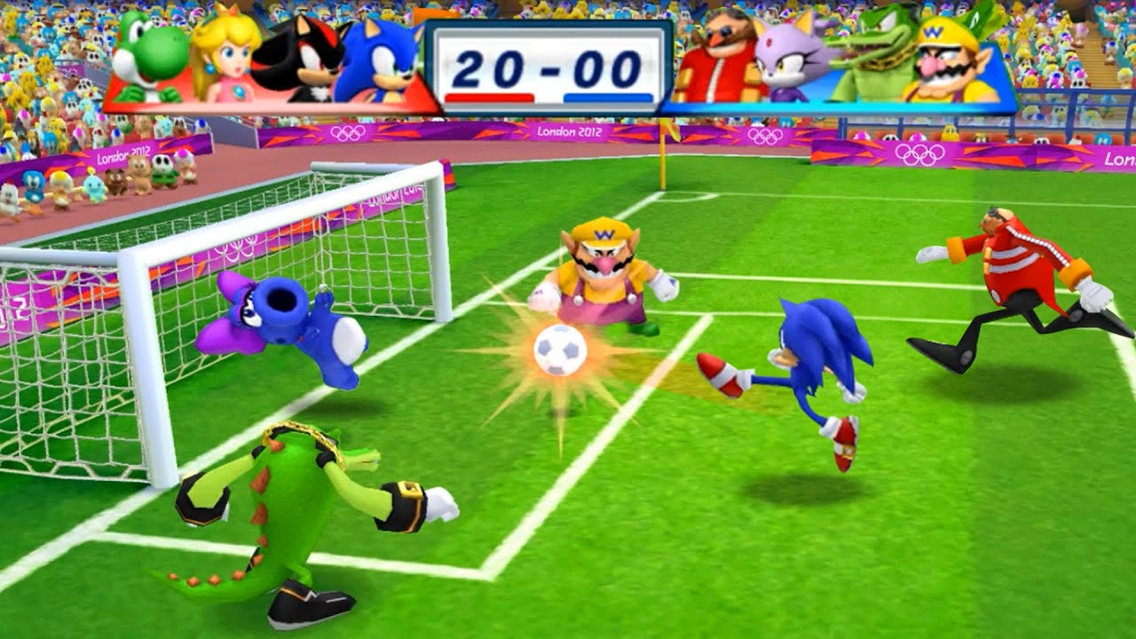 Sonic, Shadow, Peach, Yoshi in Mario & Sonic at the London 2012 Olympic Games