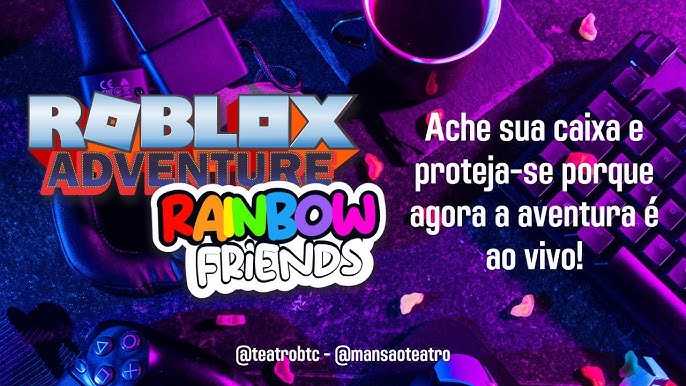 TEatro ROblox - Rainbow Friends - RED APARECEU #rainbowfriends #roblox # teatro #show #red #crianças 