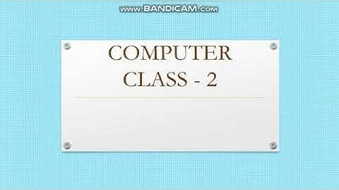 Class-2, Computer ( Working on "Wordpad")