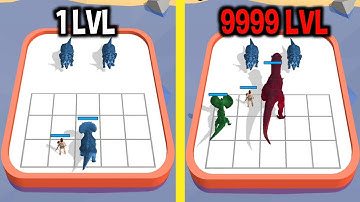 MAX LEVEL in Dinosaur Merge Master Battle Game TREX