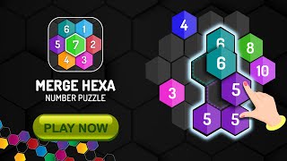 Merge Hexa - Number Puzzle #games #gaming #puzzle #mergenumberblock #gameplay #mergenumber screenshot 1