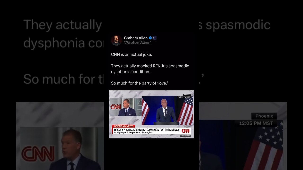 CNN is now mocking RFK Jr's spasmodic dysphonia condition…