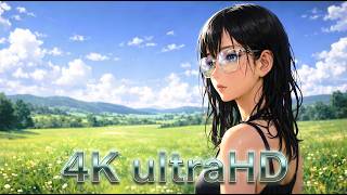 Summer Breeze Fields ⚡ Relaxing Fantasy Orchestral • 4K Seamless Loop (1 Hour)