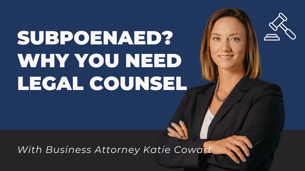 I Received a Subpoena. Do I Need an Attorney?