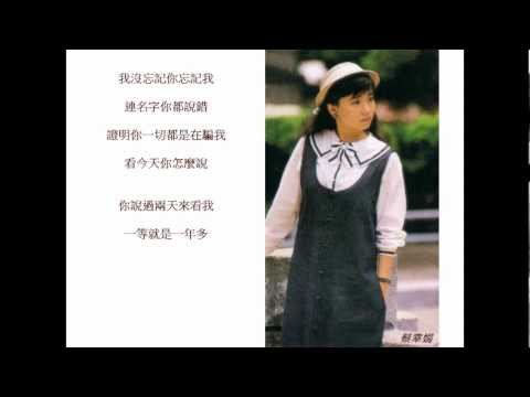 蔡幸娟 - 你怎麼說