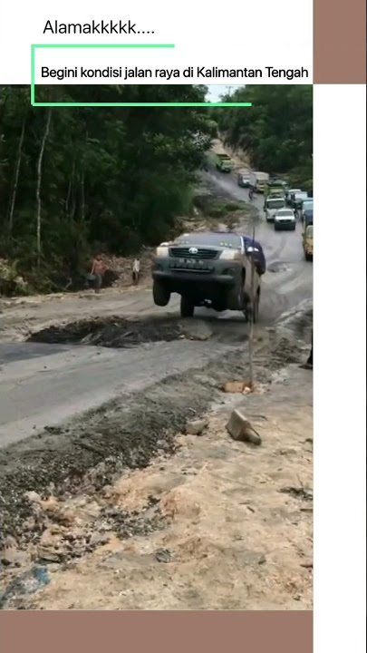 Sungguh Mengenaskan‼️Begini kondisi jalan raya di Kalimantan Tengah lurrr 😨 #shorts #viral #fyp