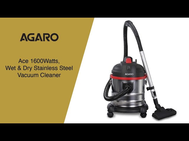 AGARO ACE Wet & Dry Vacuum Cleaner Complete Demo, How to Use ?