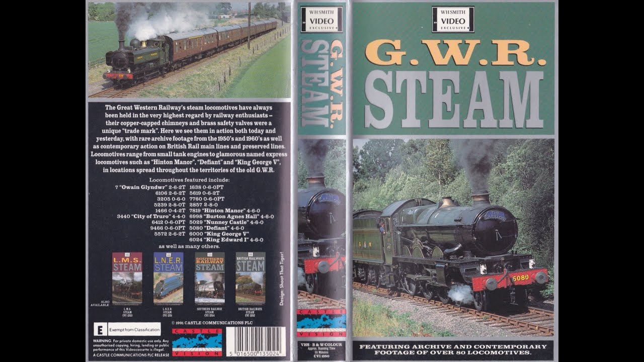 G.W.R. Steam (1991 UK VHS)