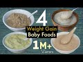 4 baby foods weightgain food for 612 month babies  potato egg puree dates nuts applebanana