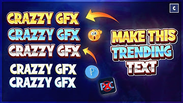 HOW TO MAKE TRENDING TEXT LIKE SKYLORD||TRENDING TEXT TUTORIAL||CRAZZY GFX
