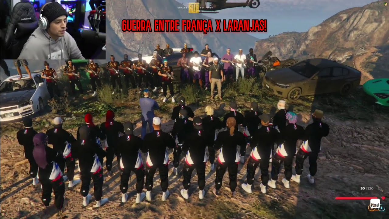 GUERRA ENTRE FRANÇA X LARANJAS! GTA RP CDA