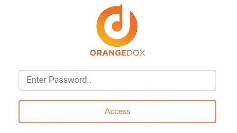 Upload photos ORANGEDOX and set password |how create password in orangedox