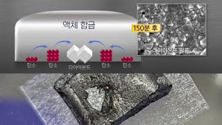 액체 속에서 자라는 '다이아몬드'...상압 제작 최초 성공 / YTN 사이언스