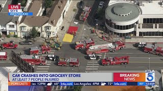 Vehicle crash into Westwood grocery store seriously injures at least 7