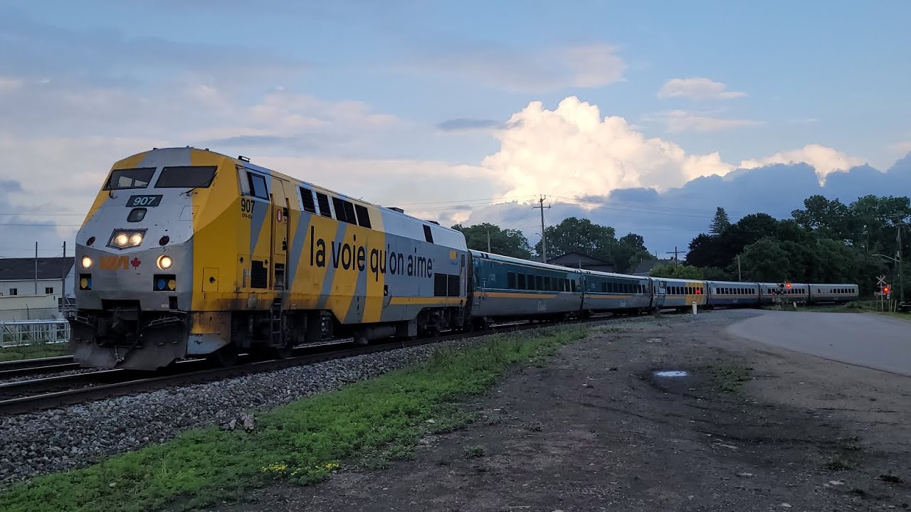 VIA 75 - 907 In Paris Ontario - YouTube